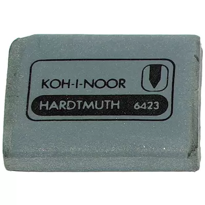 Ластик-клячка KOH-I-NOOR 6423 Extra Soft, 47х36х9 мм, серый