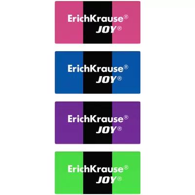 Ластик ErichKrause JOY® Rainbow (в коробке по 36 шт.)
