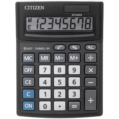 Калькулятор настольный CITIZEN Business Line CMB801-BK 8-разр., 102х137х31мм, черный