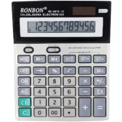 Калькулятор настольный RB-8875-12 12-разр., двойное питание,183х109мм