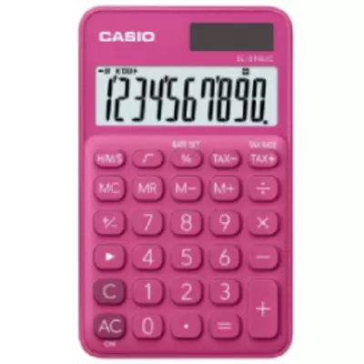Калькулятор карманный CASIO SL-310UC-RD-S-EC 10 разрядов, 118х70х8мм, красный