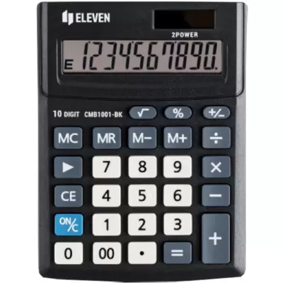 Калькулятор настольный Eleven Business Line CMB1001-BK, 10 разрядов, двойное питание, 102*137*31мм,