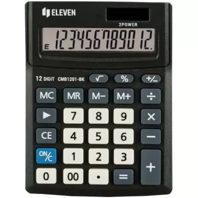 Калькулятор настольный Eleven Business Line CMB1201-BK, 12 разрядов, двойное питание, 102*137*31мм,