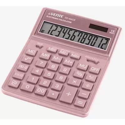 Калькулятор настольный deVENTE DD-4442R, 12 разрядный, 155х204х33 мм, пудровый