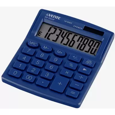 Калькулятор настольный deVENTE DD-3310B, 10 разрядный, 105х127х21 мм, синий