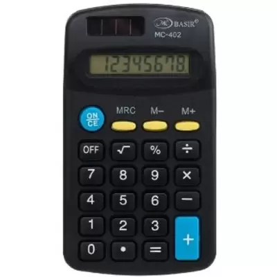 Калькулятор карманный МС-402 8 разрядов, 110х65мм