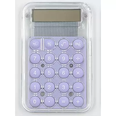 Калькулятор карманный 8 разрядов, 85х55х8мм, сиреневый