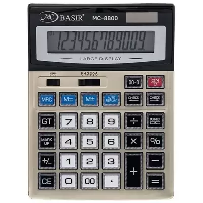 Калькулятор настольный MC-8800 12 разрядов, бухгалтерский,размер упаковки 21,3х16х4,3см