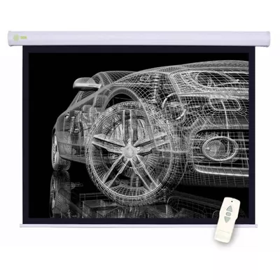 Экран Cactus 150x150см Motoscreen CS-PSM-150x150 1:1 настенно-потолочный рулонный (моторизованный пр