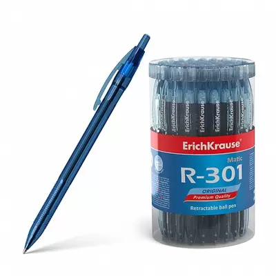 Ручка шариковая автоматическая ERICH KRAUSE R-301 Original Matic, синий