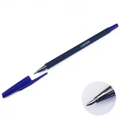 Ручка шариковая deVENTE 0,7мм прорезиненный корпус,синий