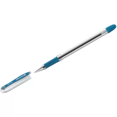 Ручка шариковая BERLINGO I-10 0,4мм, грип, синий