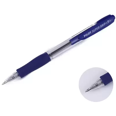 Ручка шариковая автоматическая PILOT Super Grip 0,7мм, синий