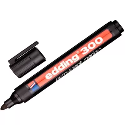 Маркер перманентный EDDING E-300/1 1,5-3мм, черный