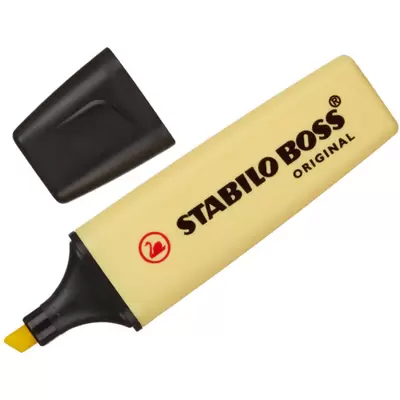 Текстовыделитель STABILO Boss Original Pastel 2-5мм, ваниль
