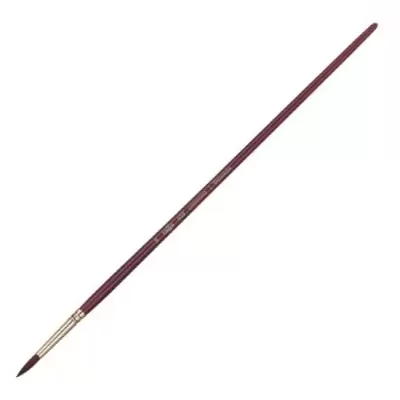 Кисть СИНТЕТИКА №14  ГАММА, круглая , длинная ручка