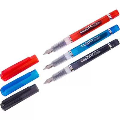 Ручка перьевая STILO +2 сменных картриджа, блистер