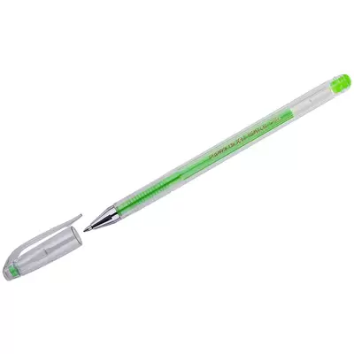 Ручка гелевая CROWN 0,7мм, св.-зеленый