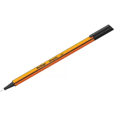 Ручка капиллярная BERLINGO Rapido 0,4мм, черный