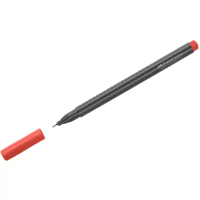 Ручка капиллярная FABER-CASTEll Grip Finepen 0,4мм, красный