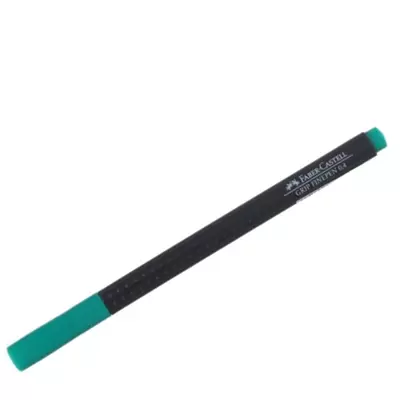 Ручка капиллярная FABER-CASTEll Grip Finepen 0,4мм, изумрудно-зеленый