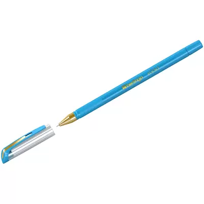 Ручка шариковая BERLINGO xGold 0,7мм грип, корпус голубой, голубой