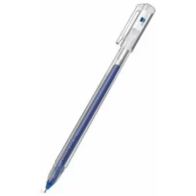 Ручка гелевая HATBER Pin 0,5мм трехгранный корпус, синий