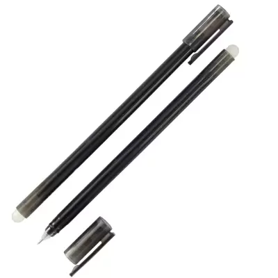 Ручка гелевая deVENTE Simple 0,5мм, со стираемыми чернилами, корпус тонированный черный, черный