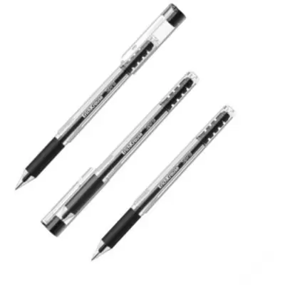 Ручка гелевая ERICH KRAUSE Spiral 0,4мм, корпус прозрачный, черный
