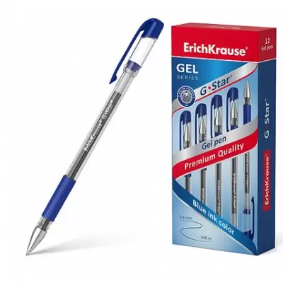 Ручка гелевая ERICH KRAUSE G-Star Classic, 0,5мм, синий