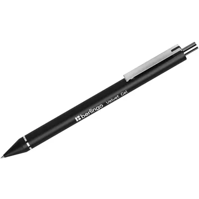 Ручка гелевая автоматическая BERLINGO Velvet gel 0,5мм черный