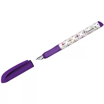 Ручка перьевая SCHNEIDER Voice 0,42мм, 1 картридж, грип, корпус фиолетовый, синий