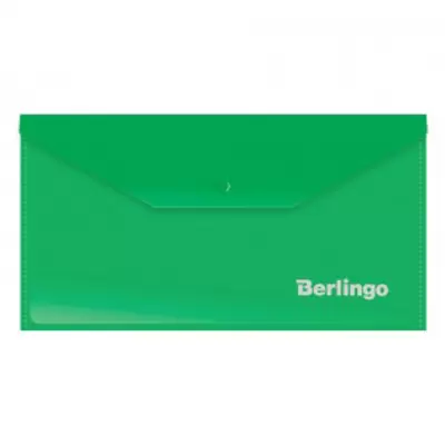 Папка-конверт с кнопкой BERLINGO C6, зеленый