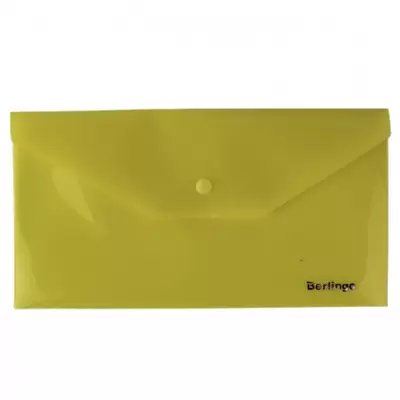 Папка-конверт с кнопкой BERLINGO С6, желтый