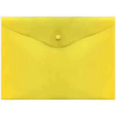 Папка-конверт с кнопкой deVENTE А4, 180мкм,желтый