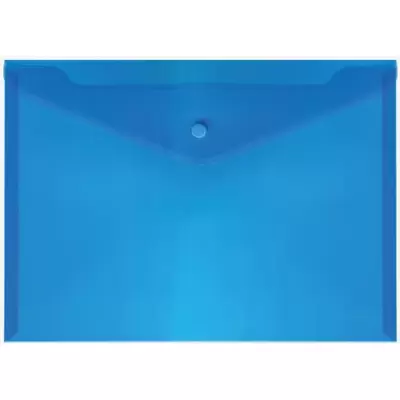 Папка-конверт с кнопкой deVENTE А4, 180мкм, синий