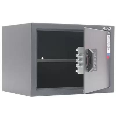Сейф мебельный AIKO T-250 EL, 250х350х250мм, кодовый электронный замок, графит