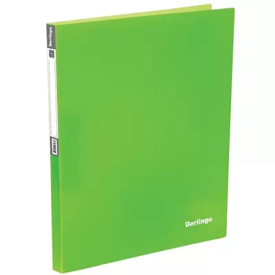 Папка с 40 вкладышами BERLINGO Neon А4 , зеленый неон