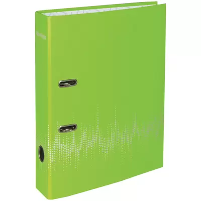 Папка с арочным механизмом 70мм BERLINGO А4 ламинированный картон, зеленый неон