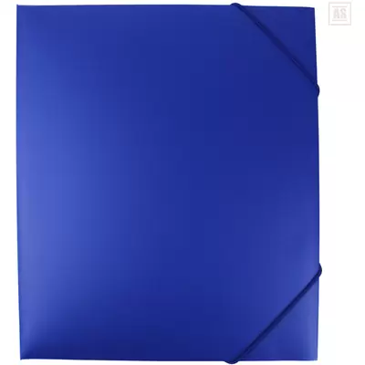 Папка на резинках БЮРОКРАТ А4 40мм, синий