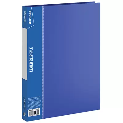 Папка BERLINGO Standard А4 с внутренним боковым зажимом, синий