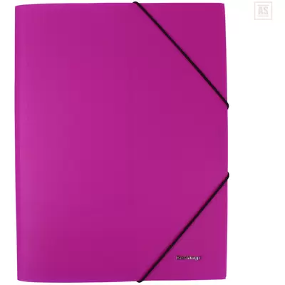 Папка на резинках BERLINGO Neon А4, розовый неон