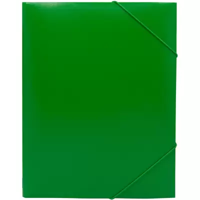 Папка на резинках BURO A4, зеленый
