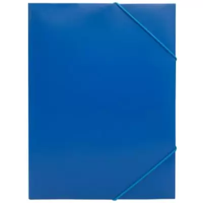Папка на резинках BURO А4, синий