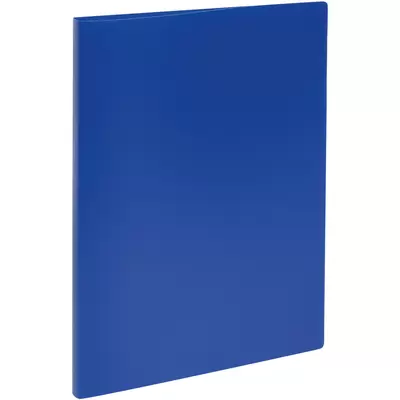 Папка СТАММ А4 с внутренним боковым зажимом, синий