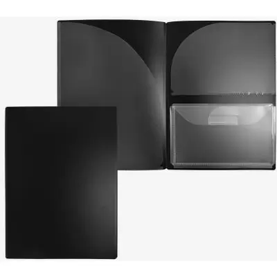 Папка для документов deVENTE Black А4 с 3-мя карманами, 600мкм, черный
