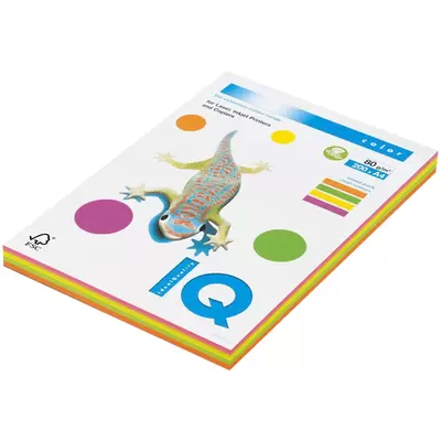 Бумага для офисной техники IQ Color Neon А4 80г/м2 200л. 4цв.