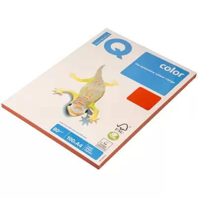 Бумага для офисной техники IQ Color intensive А4 80г/м2 100л., корал.-красный