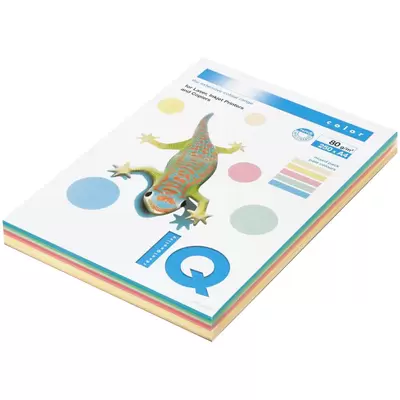 Бумага для офисной техники IQ Color А4 80г/м2 250л. 5цв. пастель