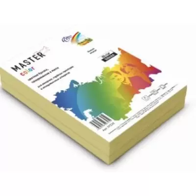 Бумага для офисной техники MASTER Color А4 80г/м2 500л. желтый медиум(АНАЛОГ CY39)